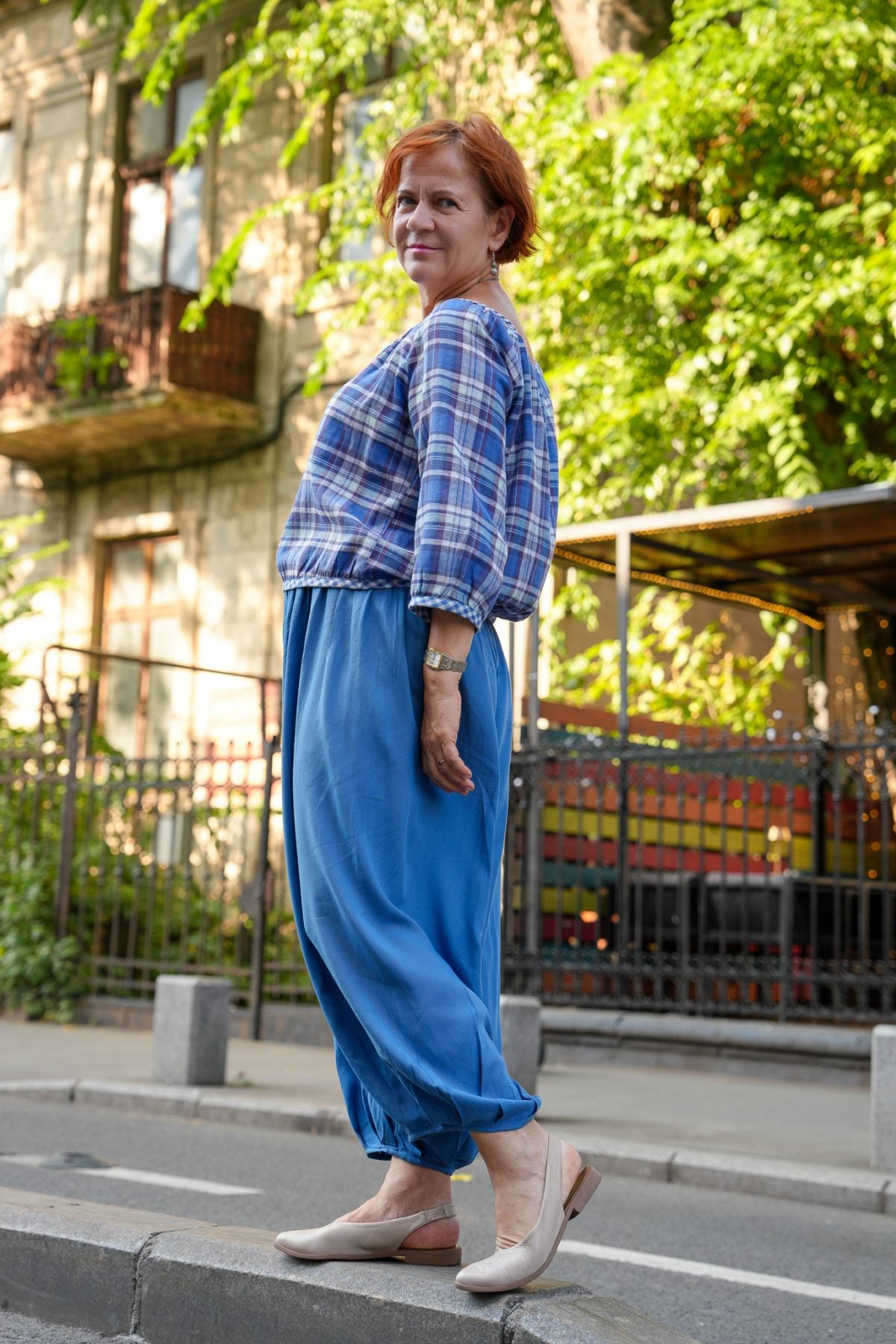 Pantaloni Saga portocaliu - Imagine 6