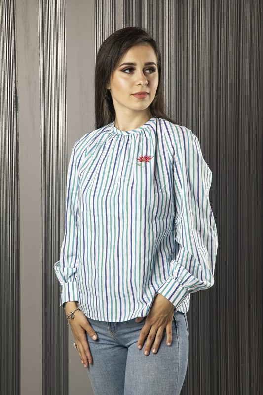 Bluză cu broderie Antonia - Imagine 2