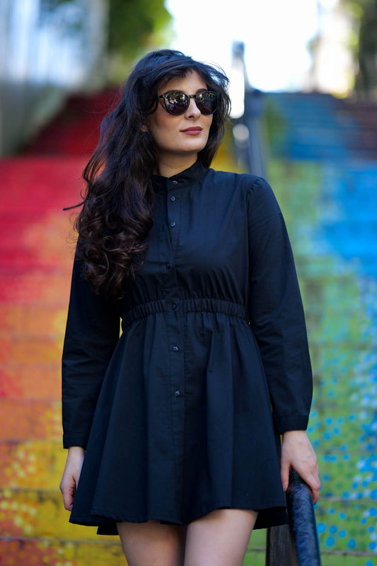 Cămașă neagră Sabrina - Imagine 2