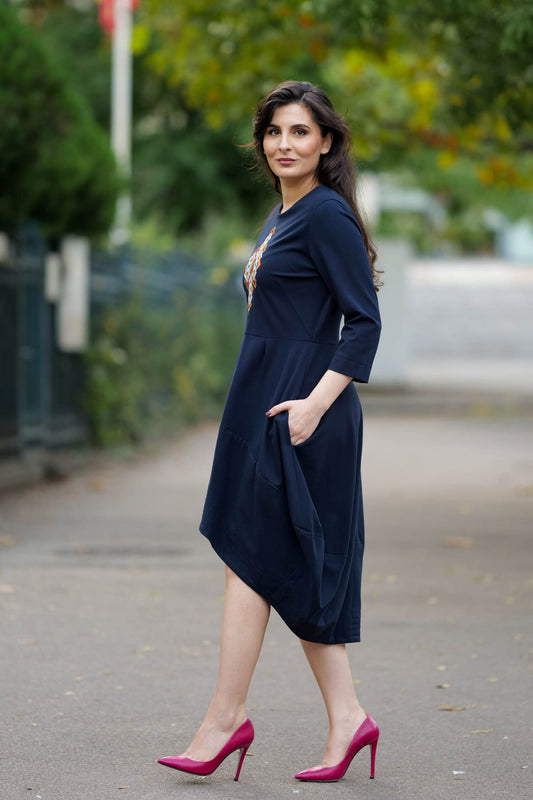 Rochie brodată Ribhana - Imagine 2