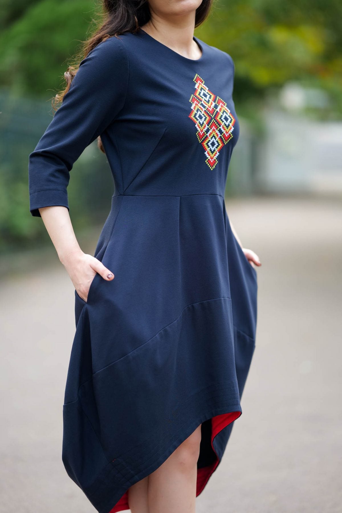 Rochie brodată Ribhana - Imagine 5