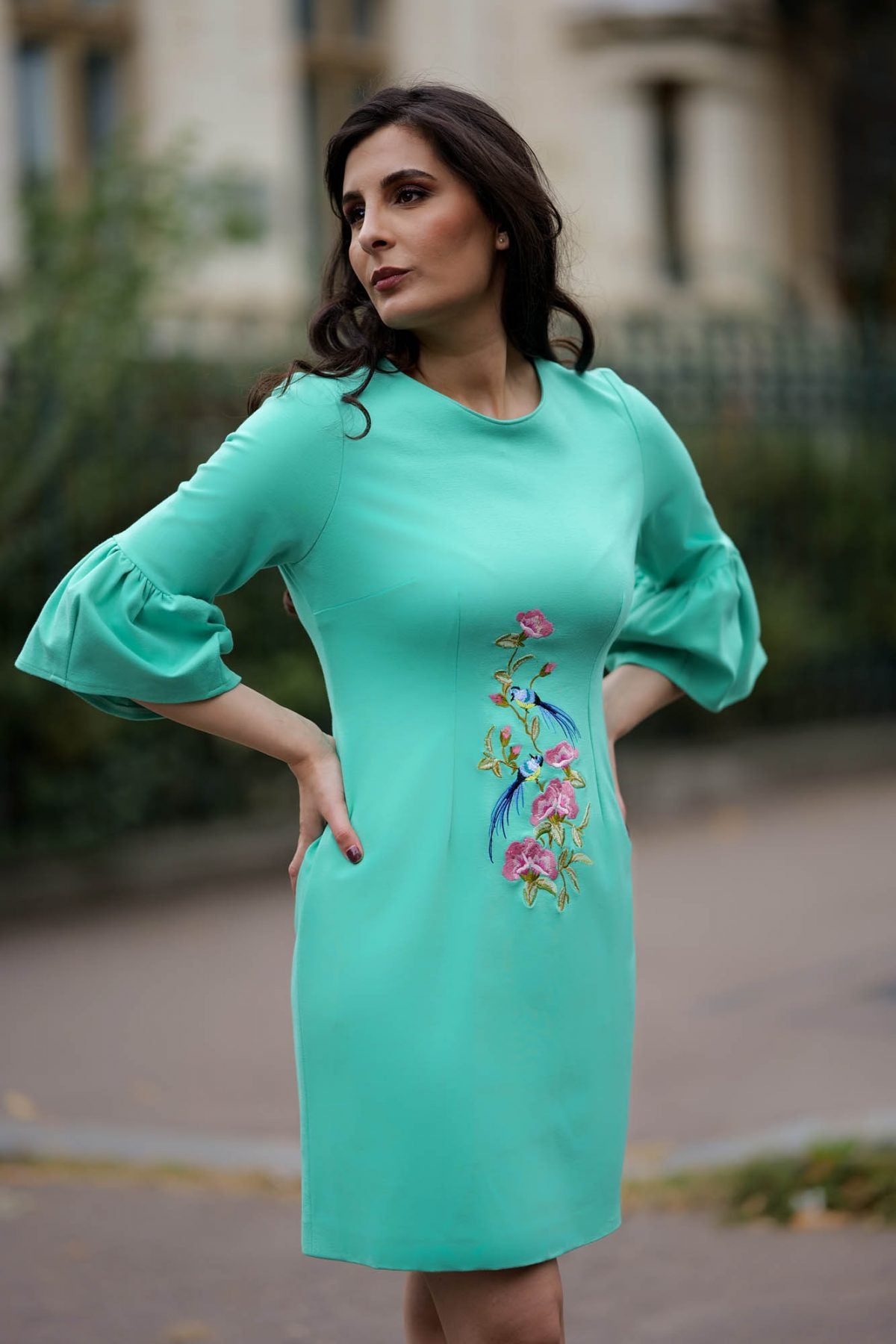 Rochie brodată Adela - Imagine 3