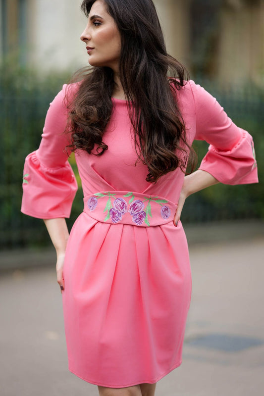 Rochie Ofelia roz - Imagine 2