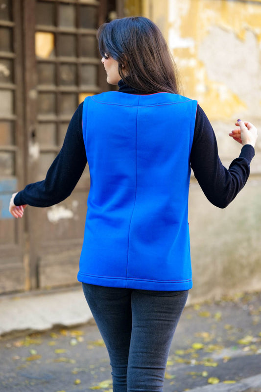 Vestă Poem albastră - Imagine 2