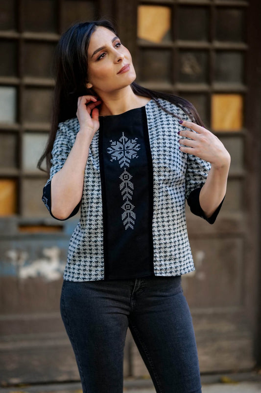 Bluză brodată Zaraza - Imagine 2