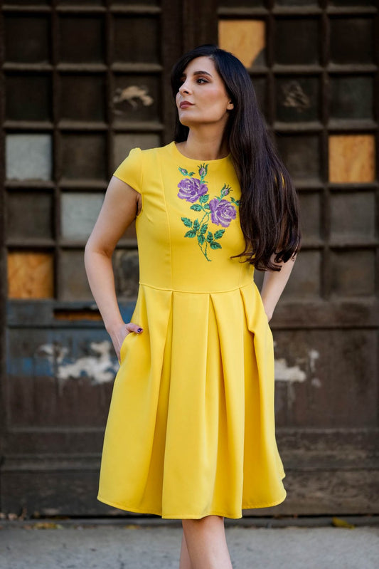 Rochie Opium Galbenă - Imagine 2