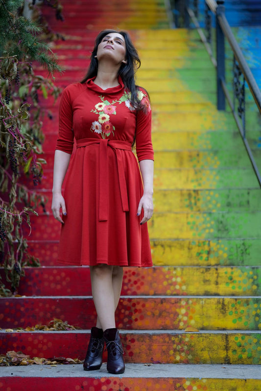 Rochie brodată Genoveva - Imagine 2