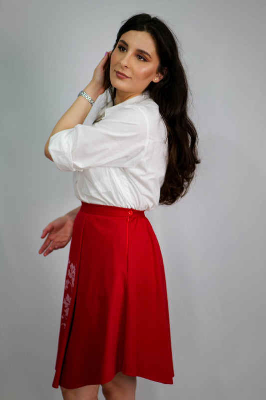 Fustă brodată Celia - Imagine 2