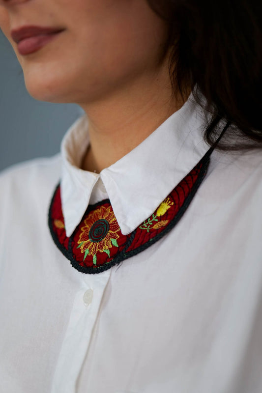 Guler detașabil roșu - Imagine 2