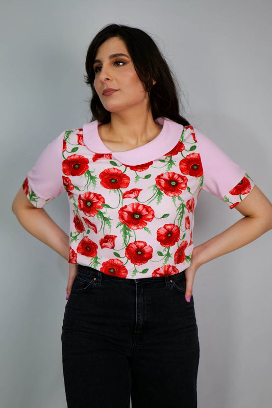 Bluză Poppy roz - Imagine 2