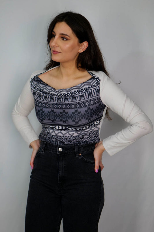 Bluză Anișoara gri - Imagine 2