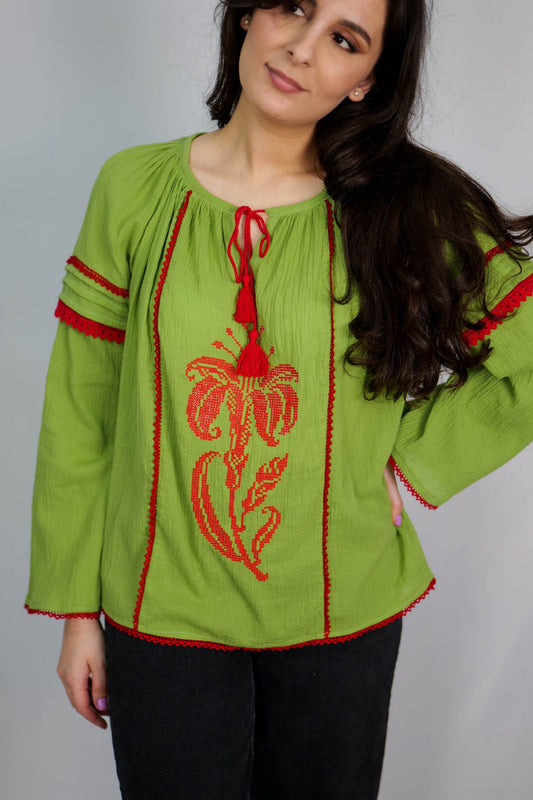Bluză ie Crenguța - Imagine 2