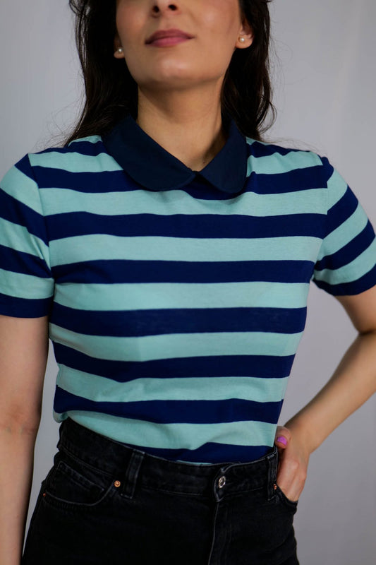 Bluză Alma albastru - Imagine 2