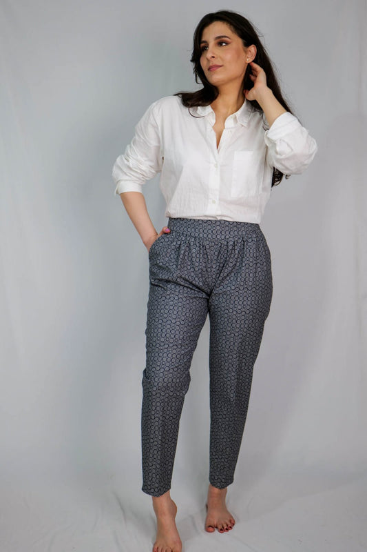 Pantaloni Charlotte gri - Imagine 2