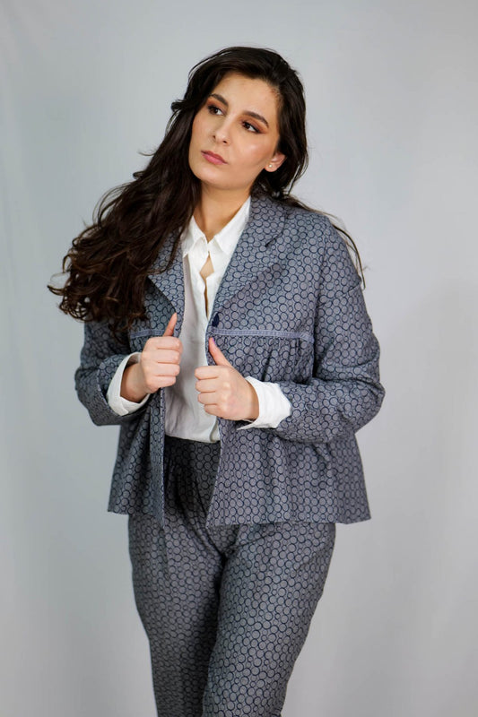 Jachetă Charlotte gri - Imagine 2