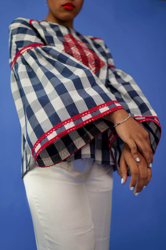 Bluză brodată Nona - Imagine 2