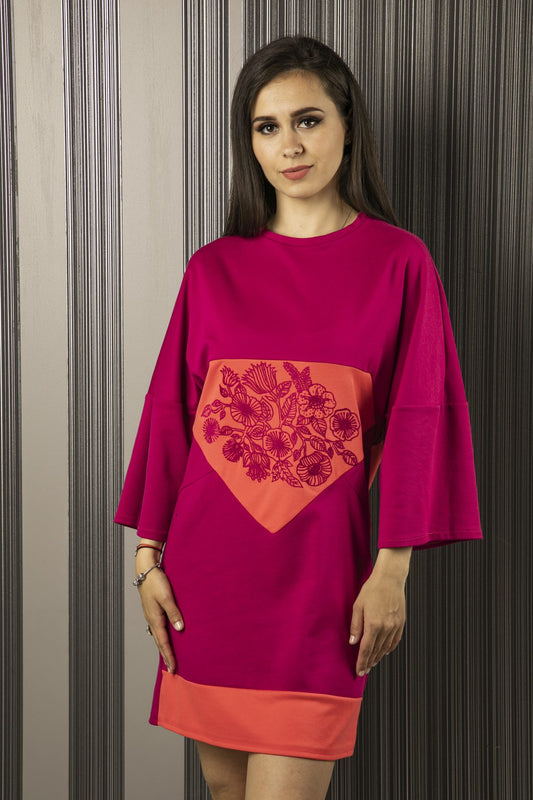 Rochie cu broderie Cristiana - Imagine 1