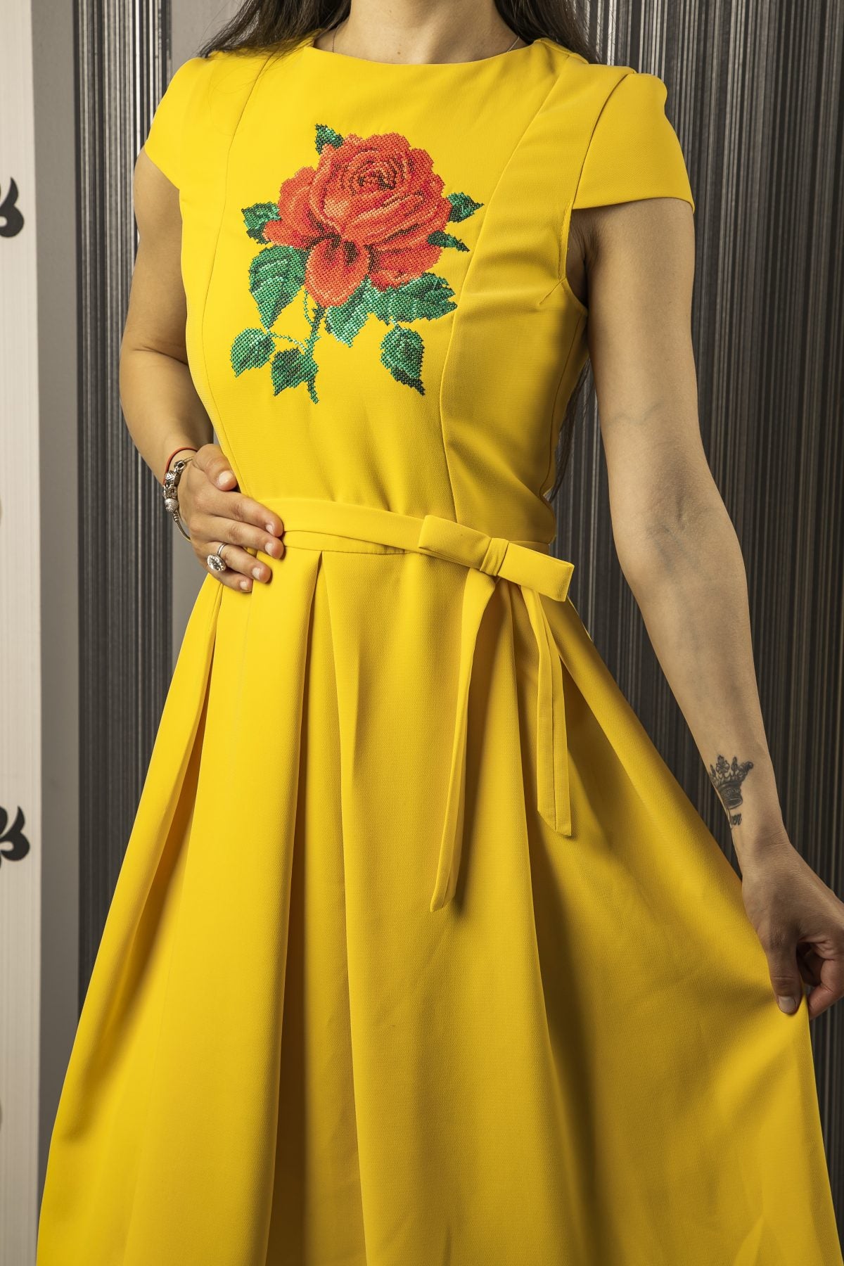 Rochie brodată Opium - Imagine 5