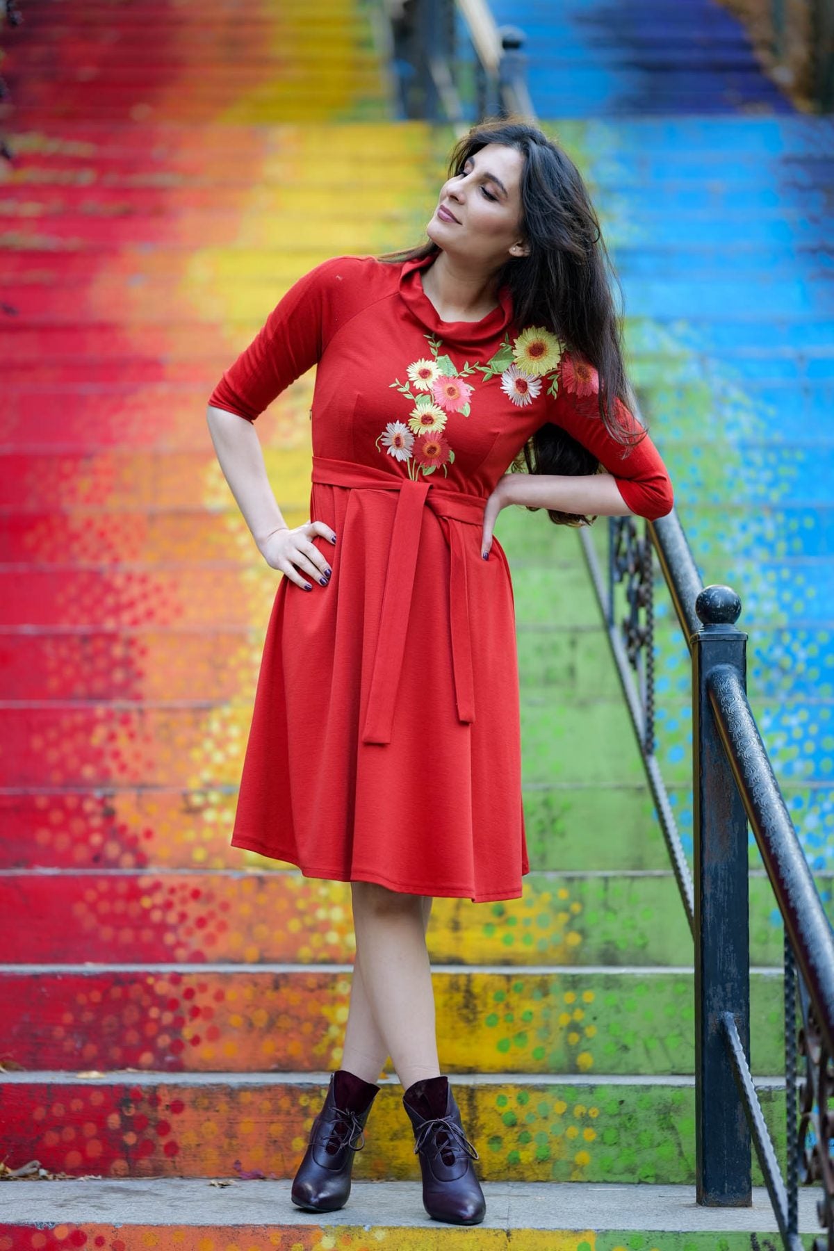 Rochie brodată Genoveva - Imagine 1