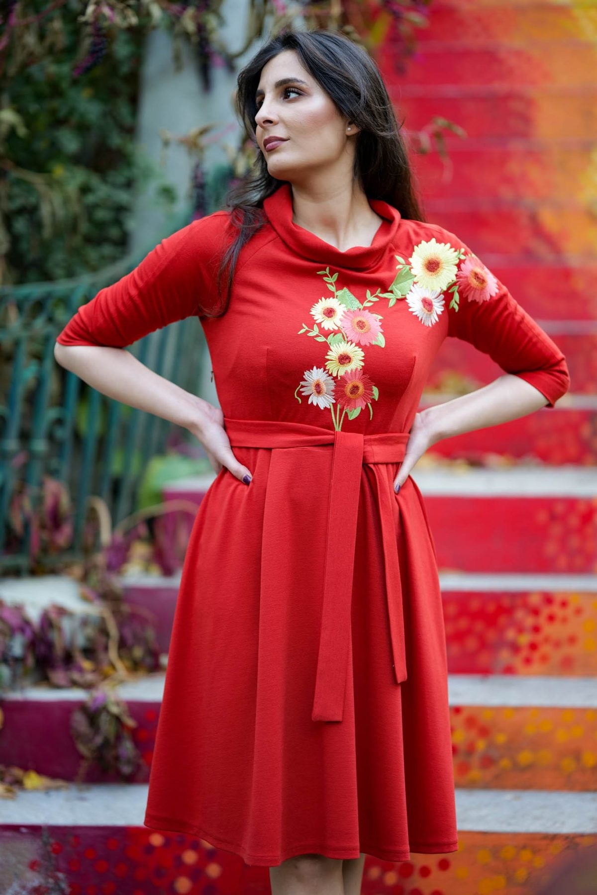 Rochie brodată Genoveva - Imagine 5