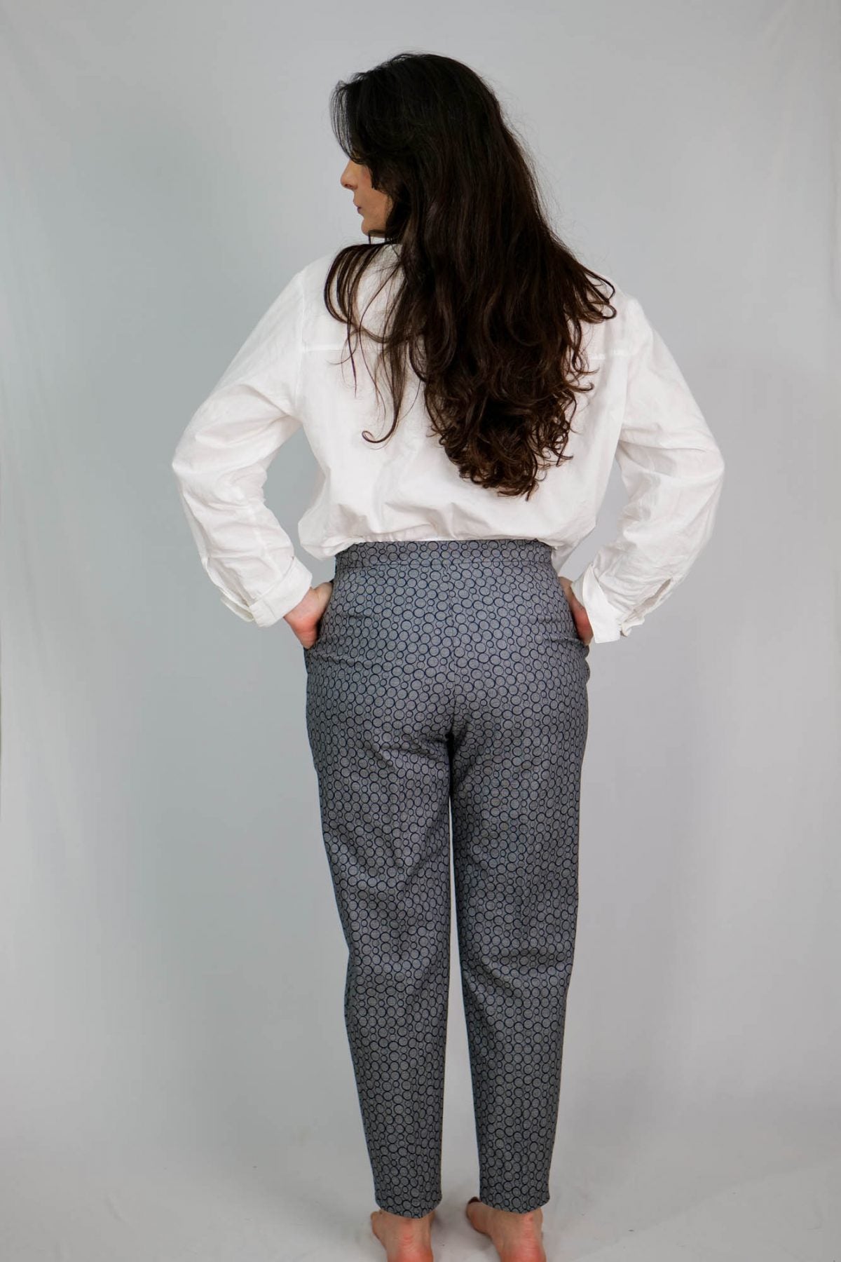 Pantaloni Charlotte gri - Imagine 4