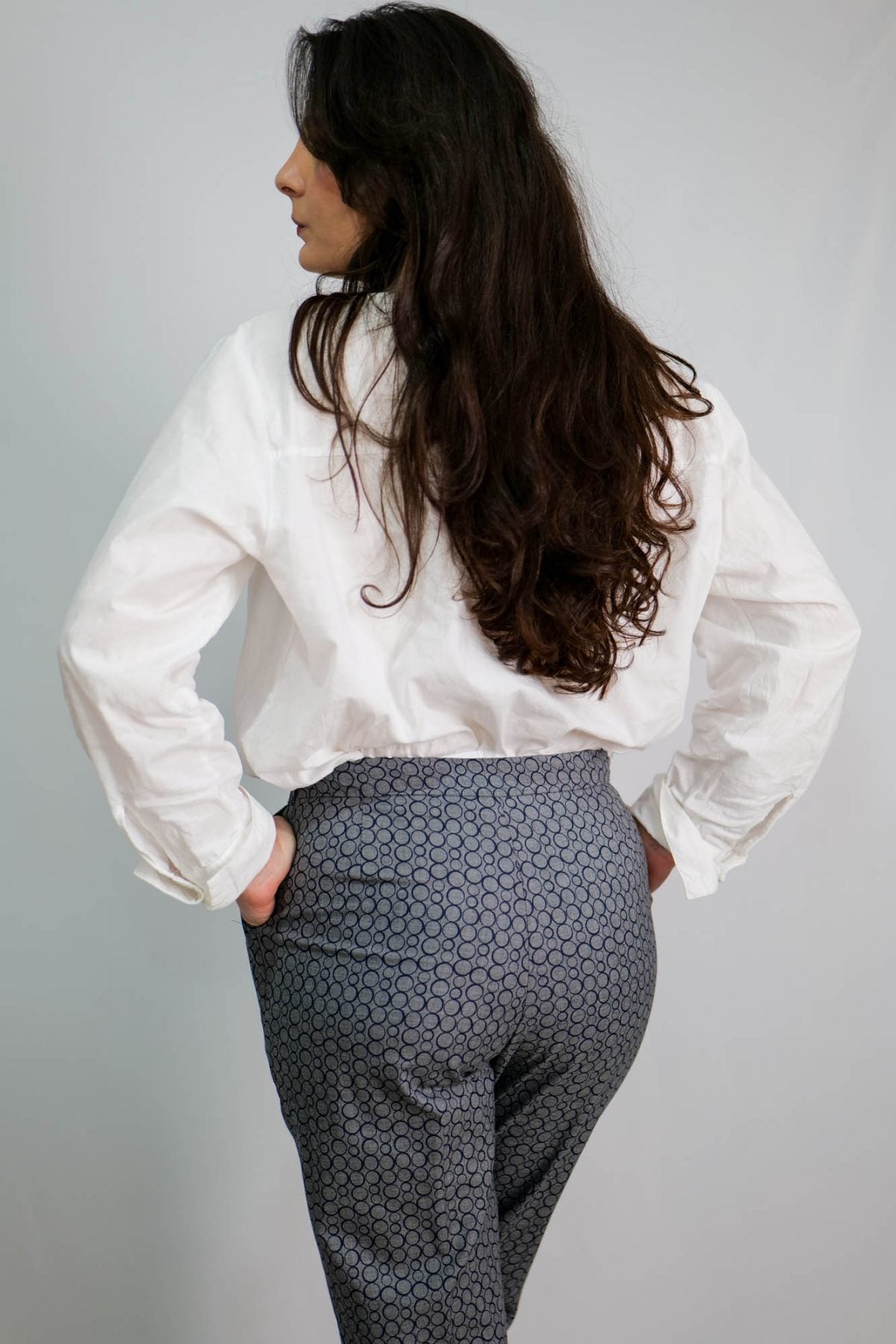 Pantaloni Charlotte gri - Imagine 6