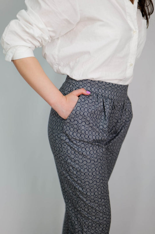 Pantaloni Charlotte gri - Imagine 1